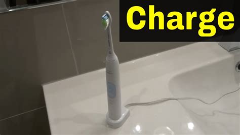 how to charge philips sonicare